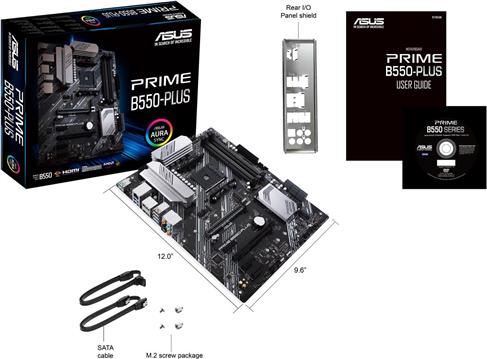 Matična ploča ASUS PRIME B550-PLUS - Motherboard - ATX - Socket AM4 - AMD B550