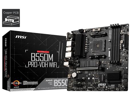 Matična ploča MSI B550M PRO-VDH WIFI - Motherboard - micro ATX - Socket AM4 - AMD B550