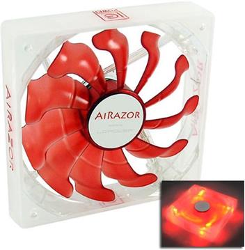 Ventilator LC POWER LC-CF-120-PRO-RED Airazor, 120mm, 500-1200 okr/min