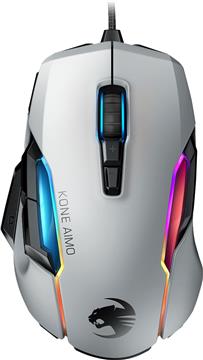 Miš ROCCAT Kone AIMO Remastered, RGB, žični, optički, 16000dpi, bijeli, USB