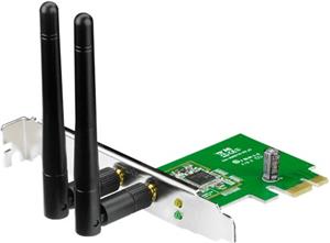 ASUS PCE-N15 Wireless LAN PCI-Express-Adapter 802.11 b/g/n mit 300 Mbit/s