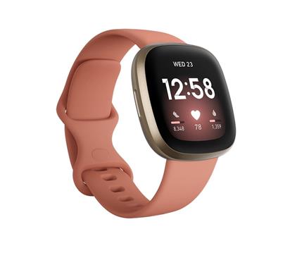 Pametni sat FITBIT Versa 3, HR, GPS, pametne obavjesti, rozo/zlatni