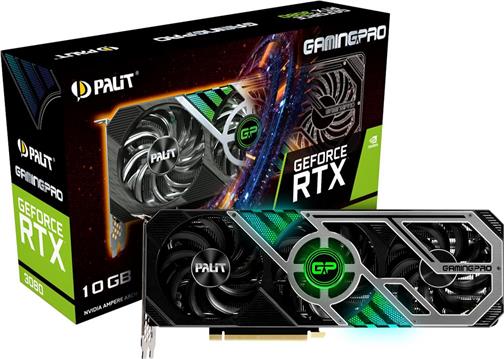 Grafička kartica Palit GF RTX3080 Gaming Pro OC, 10GB GDDR6X, 3 DP