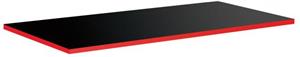WHITE SHARK ploča za stol 137,5x67,5x2,5cm crno/crveni rub