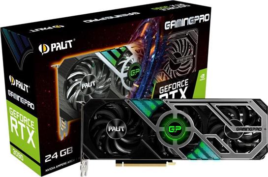 Grafička kartica Palit GF RTX3090 Gaming Pro, 24GB GDDR6X, 3 DP, HD