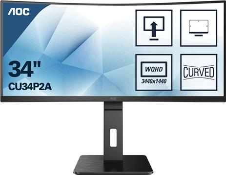 AOC VA 34" CU34P2A, HDMIx2, DP, UWQHD, 100Hz
