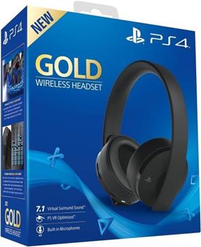Slušalice SONY Wireless Gold, PS4 kompatibilne, bežične, crne
