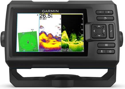 Garmin Striker Vivid 5cv (s krmenom sondom CHIRP 77/200kHz/DownVü GT20-TM, 4-pin), GPS, 010-02551-01