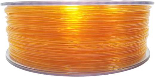 Filament for 3D, PET-G, 1.75 mm, 1 kg, orange tran