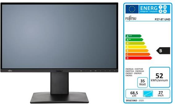 Fujitsu P27-8 TS HDMI, 2xDP, DVI, 4x USB3.1 UHD