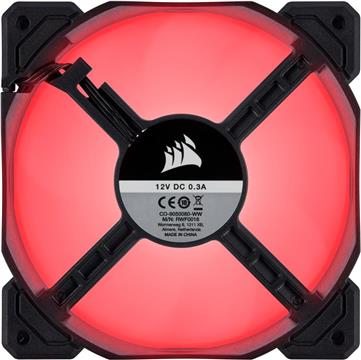 CORSAIR AF120 LED Low Noise Cooling Fan, Single Pack, Red