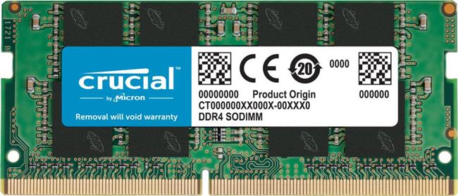 CRUCIAL 8GB DDR4-3200 SODIMM CL22 (8Gbit/16Gbit) CT8G4SFRA32A