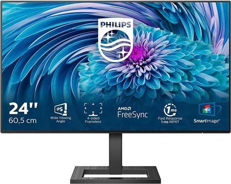 Monitor 23.8" PHILIPS 242E2FA, IPS, 4ms, 300cd/m2, 1000:1, zvučnici, crni