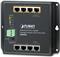 Planet Industrial 8-Port 10 100 1000T Wall-mount Managed Switch with 4-Port PoE (-40~75 degrees C)