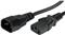 Kabel za napajanje, IEC320 C13 Ž ravni -> C14 M ravni 1,8 m, crni