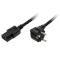 Kabel za napajanje, IEC320 C13 Ž ravni -> Schuko M kutni 1,8 m, crni