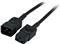 Kabel za napajanje, IEC320 C19 Ž ravni -> C20 M ravni 1,8m, crni