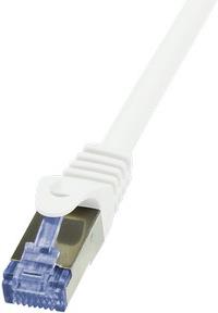S/FTP prespojni kabel Cat.6a LSZH Cu AWG26, bijeli, 0,5 m