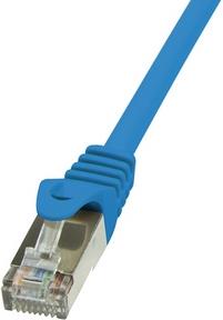 S/FTP prespojni kabel Cat.6a LSZH Cu AWG26, plavi, 1,0 m