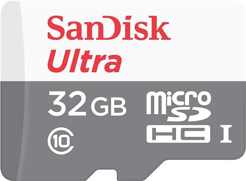 SanDisk 32GB Ultra microSDHC + SD Adapter 100MB / s Class 10 UHS-I