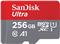 SanDisk Ultra microSDXC 256GB + SD Adapter 120MB/s A1 Class 10 UHS-I