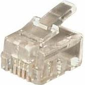 Transmedia RJ12 Plug Western 6 6 plug