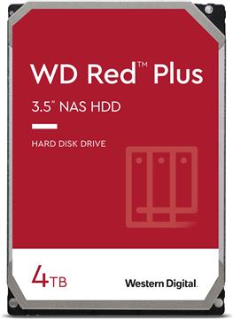 WD Red Plus WD40EFZX 4TB NAS Hard Disk Drive - 5400 RPM Class SATA 6Gb/s, CMR, 128MB Cache, 3.5 Inch - WD40EFZX