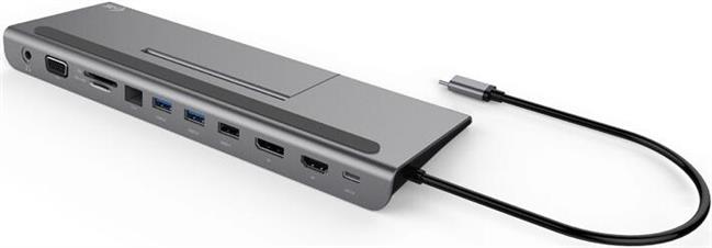 i-Tec USB-C Metal Low Profile 4K Triple Display Docking Station + Power Delivery - docking station - VGA, HDMI, DP