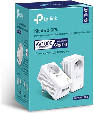 TP-Link Powerline TL-PA7027P - V1 - Starter Kit - bridge - wall-pluggable