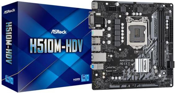 Matična ploča ASROCK H510M-HDV LGA1200 2x DDR4