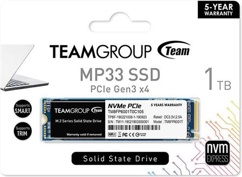 Team Group MP33 - solid state drive - 1 TB - PCI Express 3.0 x4 (NVMe)