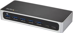 StarTech.com USB C Hub - 7 Port - USB-C to 5x USB-A and 2x USB-C - Charging Station - Powered USB Hub - USB Port Hub - USB Type C Hub (HB30C5A2CSC) - hub - 7 ports