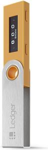 Crypto hardware wallet Ledger Nano S, USB, Saffron Yellow