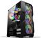 NaviaTec Raptor Gaming case with 4x RGB Fans, Tempered Glass Side, Mesh front panel