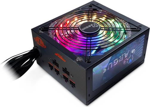 INTER-TECH Power Supply Argus RGB-650W CM II, 650W, 80+ GOLD, Modular, RGB, 140mm fan