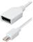 Transmedia Mini DisplayPort plug to DisplayPort jack, 15cm