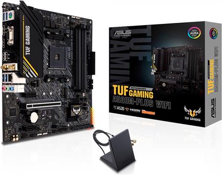 Matična ploča ASUS TUF GAMING A520M-PLUS WIFI - motherboard - micro ATX - Socket AM4 - AMD A520