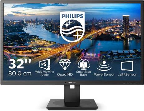 Monitor 31.5'' PHILIPS 325B1L/00, 2K, IPS, 75 Hz, 4ms, 250cd/m2, 1200:1, crni