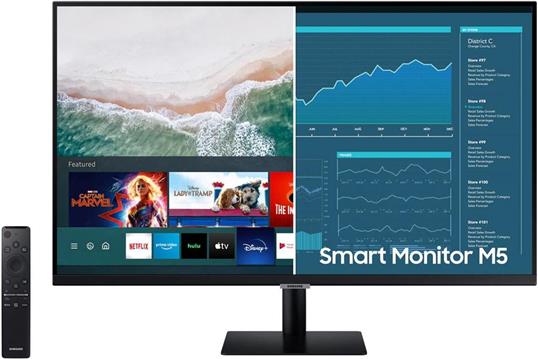 Monitor 32" SAMSUNG Smart LS32AM500NRXEN, 250cd/m2, 3000:1, zvučnik, Tizen, WiFi, BlueTooth, crni