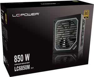 LC Power Super Silent Modular Series LC6850M V2.31 - power supply - 850 Watt