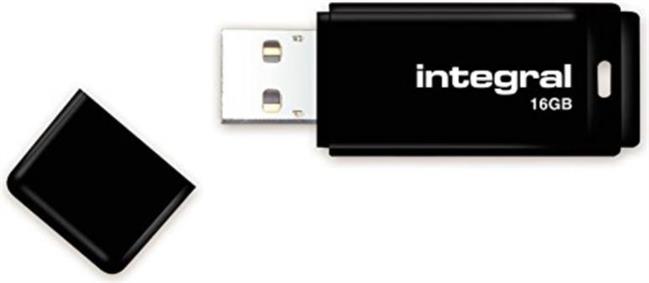 INTEGRAL BLACK 16GB USB2.0 memory stick