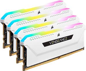 CORSAIR Vengeance RGB PRO SL - DDR4 - kit - 32 GB: 4 x 8 GB - DIMM 288-pin - 3200 MHz / PC4-25600, CMH32GX4M4E3200C16W