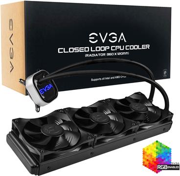EVGA CLC 360 Liquid Water CPU Cooler RGB LED Cooling 