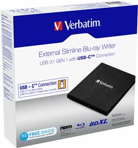 Verbatim Slimline - BDXL drive - SuperSpeed USB 3.1 Gen 1 - external
