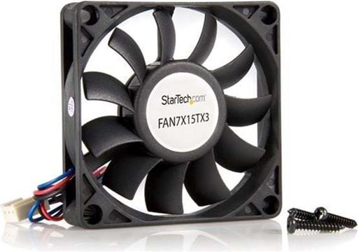 StarTech.com 70x15mm Replacement Ball Bearing Computer Case Fan w/ TX3 Connector - 3 pin case Fan - TX3 Fan - 70mm Fan (FAN7X15TX3) case fan