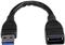 6in Short USB 3.0 Extension Adapter Cable (USB-A Male to USB-A Female) - USB 3.1 Gen 1 (5Gbps) Port Saver Cable - Black (USB3EXT6INBK) - USB extension cable - USB Type A to USB Type A - 1
