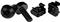 StarTech.com M6 x 12mm Screws and Cage Nuts - 100 Pack - M6 Mounting Screws and Cage Nuts for Server Rack and Cabinet - Black (CABSCREWM62B) rack screws and nuts