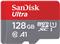 SanDisk Ultra microSDXC 128GB + SD Adapter 100MB/s Class 10 