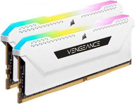 Corsair Vengeance PRO SL WeiĂź 32GB DDR4 K2 3600-18, CMH32GX4M2D3600C18W