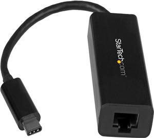 USB C to Gigabit Ethernet Adapter - Black - USB 3.1 to RJ45 LAN Network Adapter - USB Type C to Ethernet (US1GC30B) - network adapter - USB-C - Gigabit Ethernet